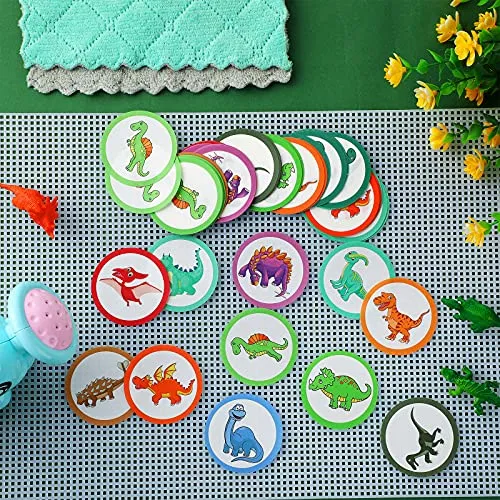 120 Pieces Toilet Targets for Potty Training Boys Potty Targets for Boys Potty Training Aids Flushable Boys Pee Targets Potty Training Chart for Toddlers Boys Training Use Potty (Dinosaurs Styles)