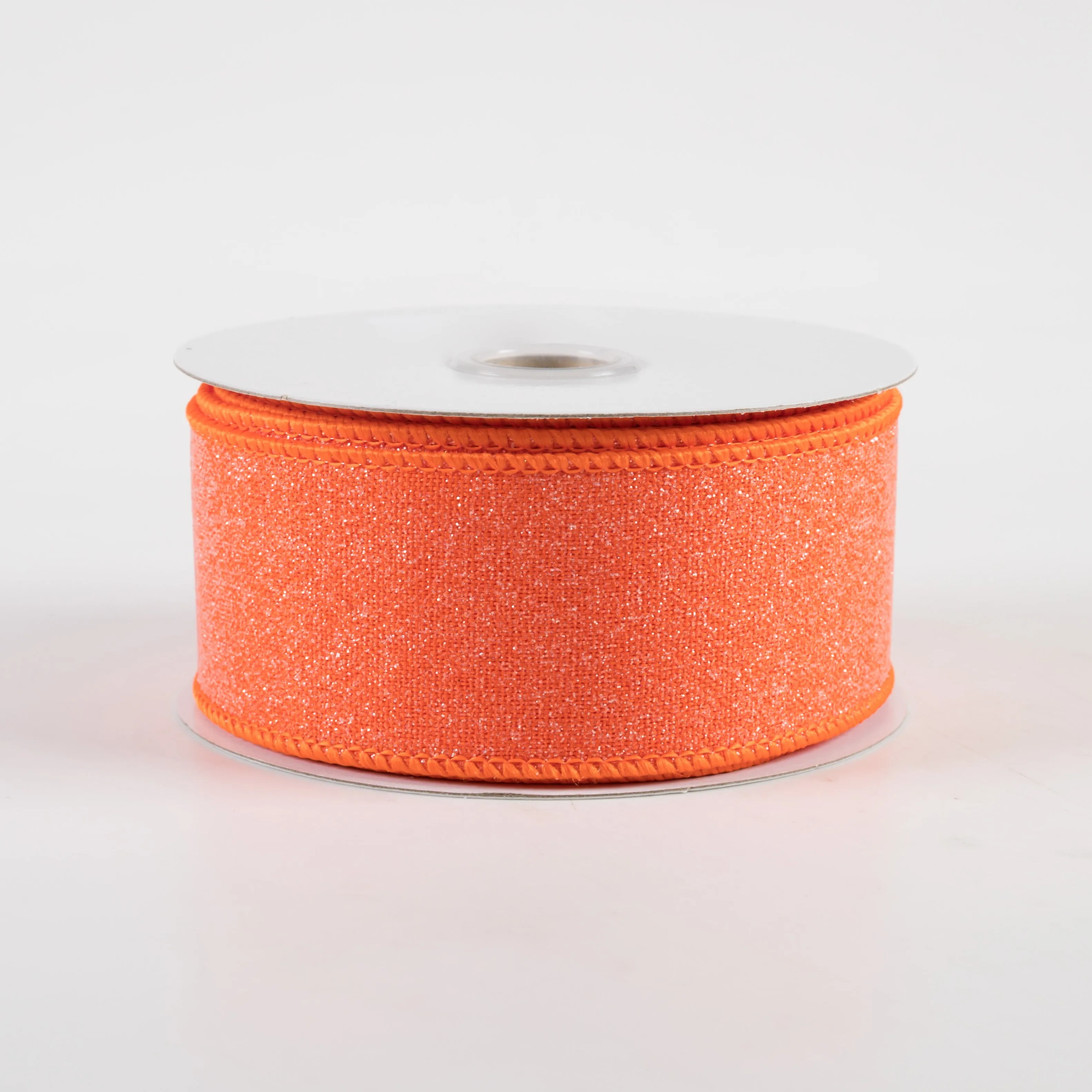 1.5" Crystal Shine Ribbon: Orange (10 Yards)