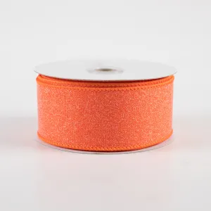 1.5" Crystal Shine Ribbon: Orange (10 Yards)