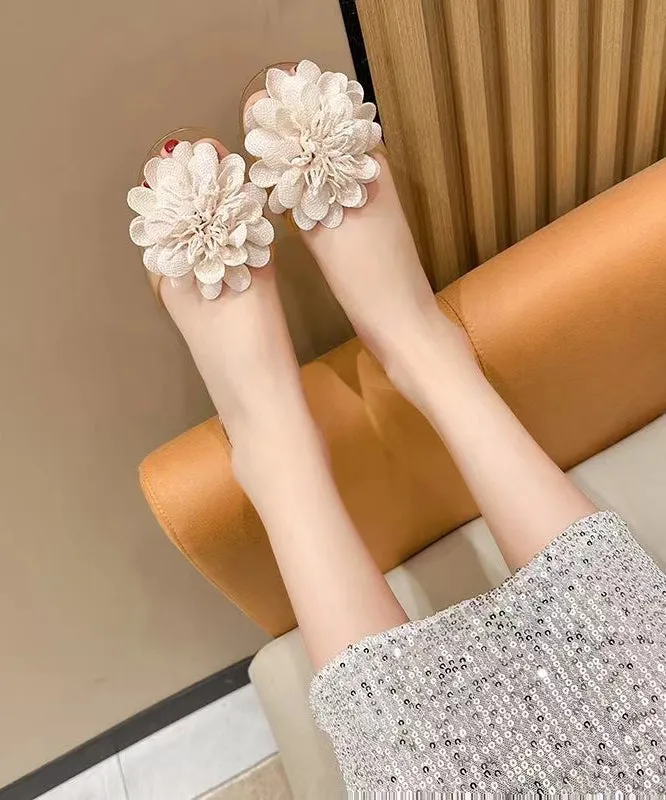 2024 Summer Floral Fish Mouth Flat and Comfortable Sandals