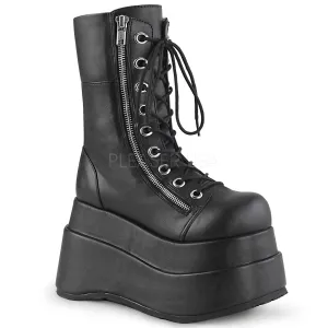 4 Inch Platform BEAR-265 Black Vegan Leather