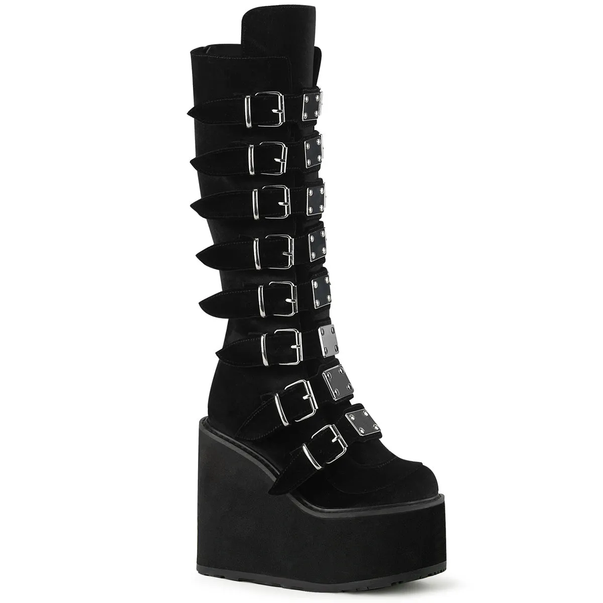 5 Inch Platform SWING-815 Black Velvet