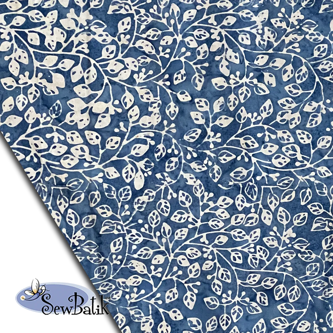 57" Batik Canvas (5oz) - Violetta - Dusty Denim