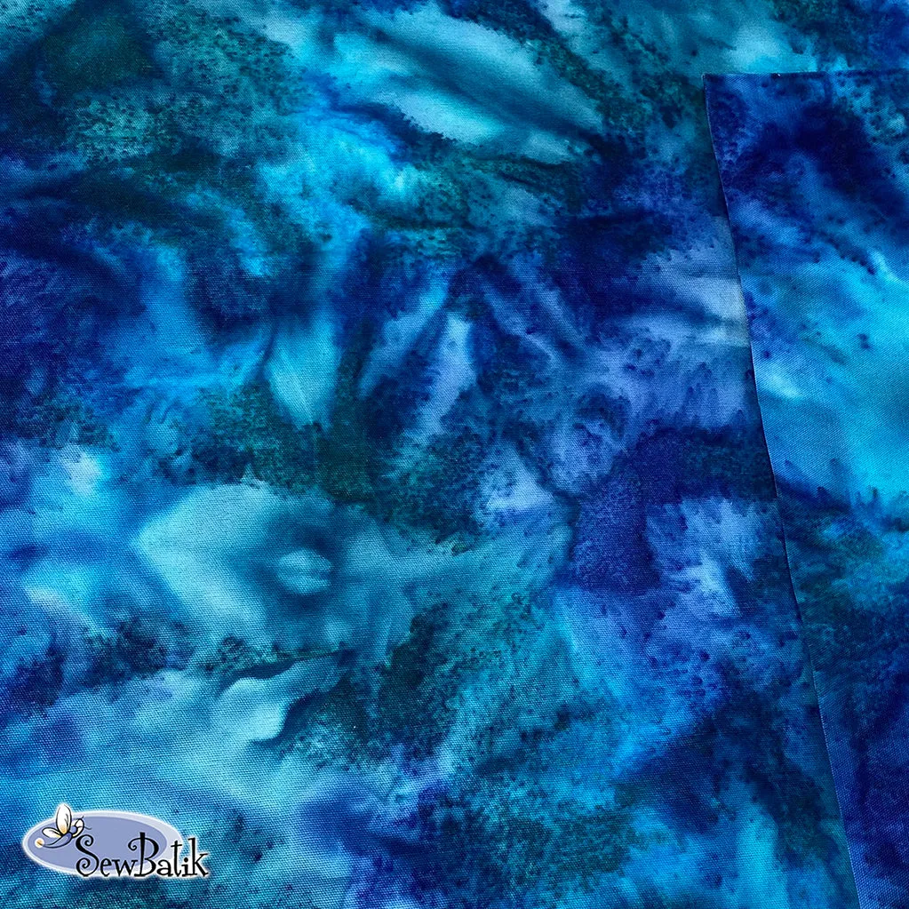 57" Batik Canvas (8.6 oz) - Hand Dyed - Lake