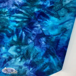 57" Batik Canvas (8.6 oz) - Hand Dyed - Lake