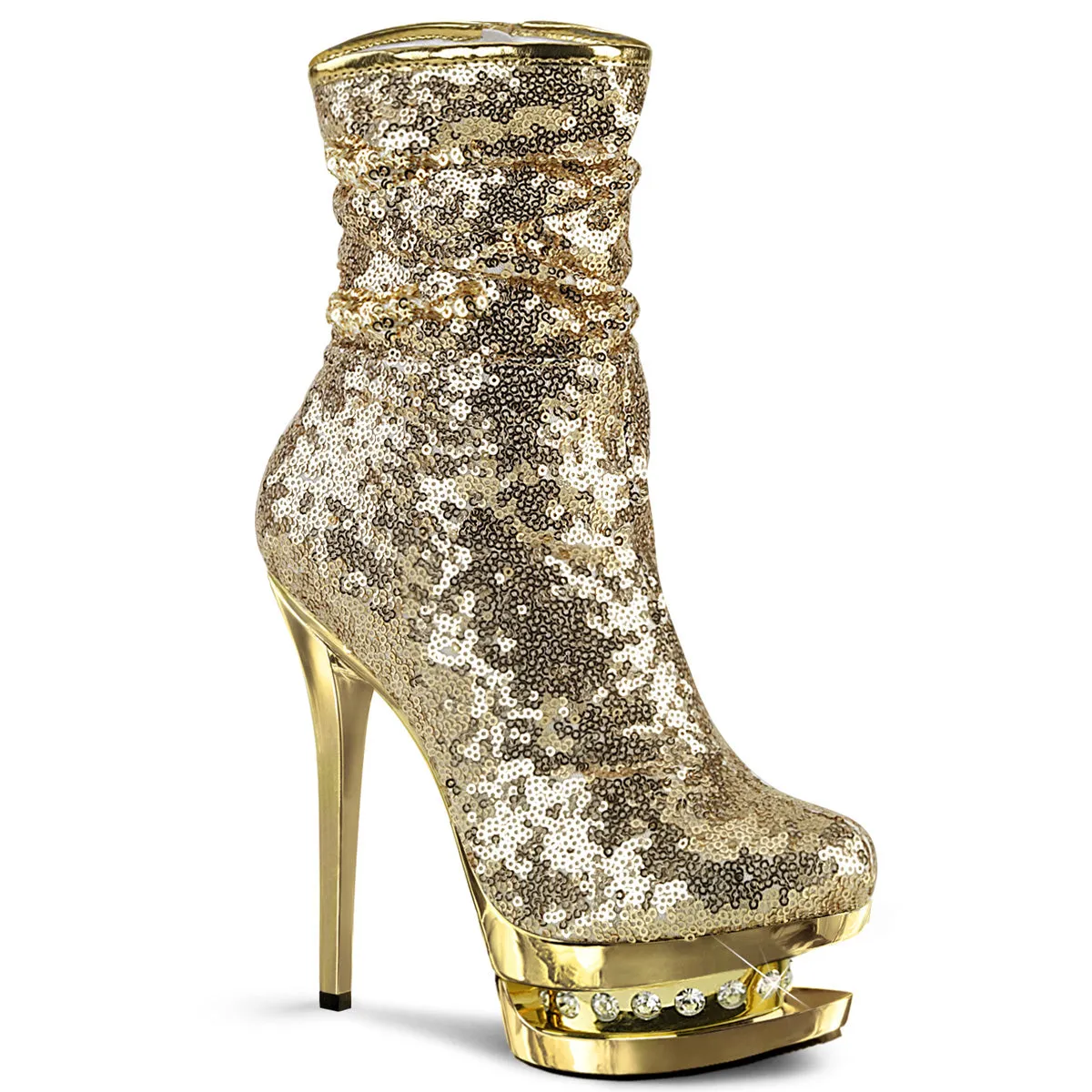 6" Sequined Platform Ankle Boot (BLONDIE-R-1009)