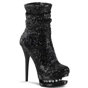 6" Sequined Platform Ankle Boot (BLONDIE-R-1009)