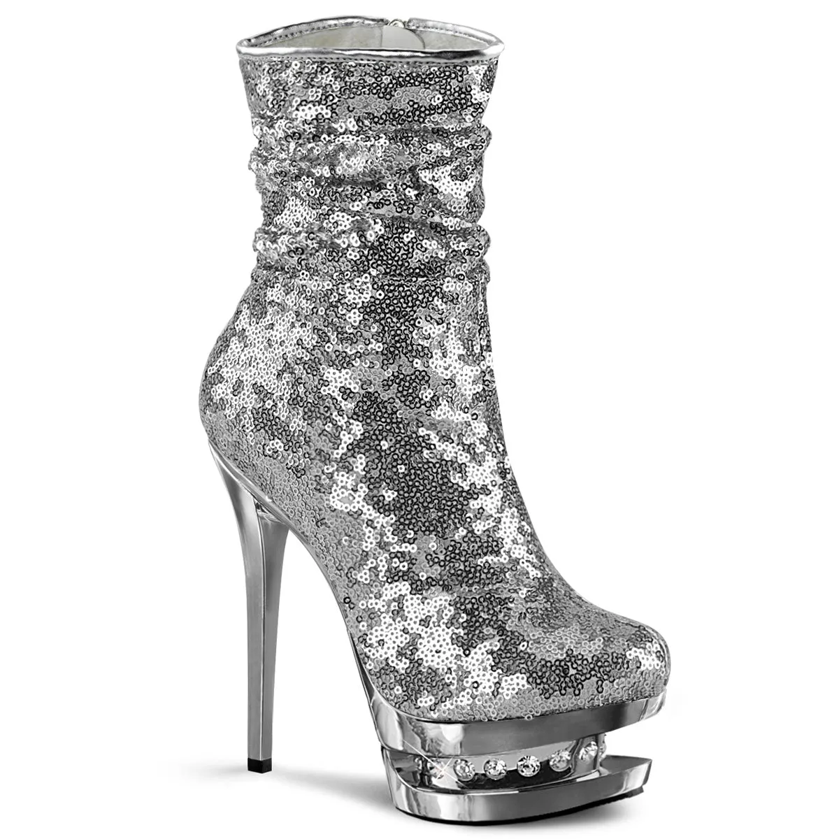 6" Sequined Platform Ankle Boot (BLONDIE-R-1009)