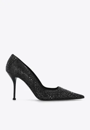 90 Sequined Suede Pumps