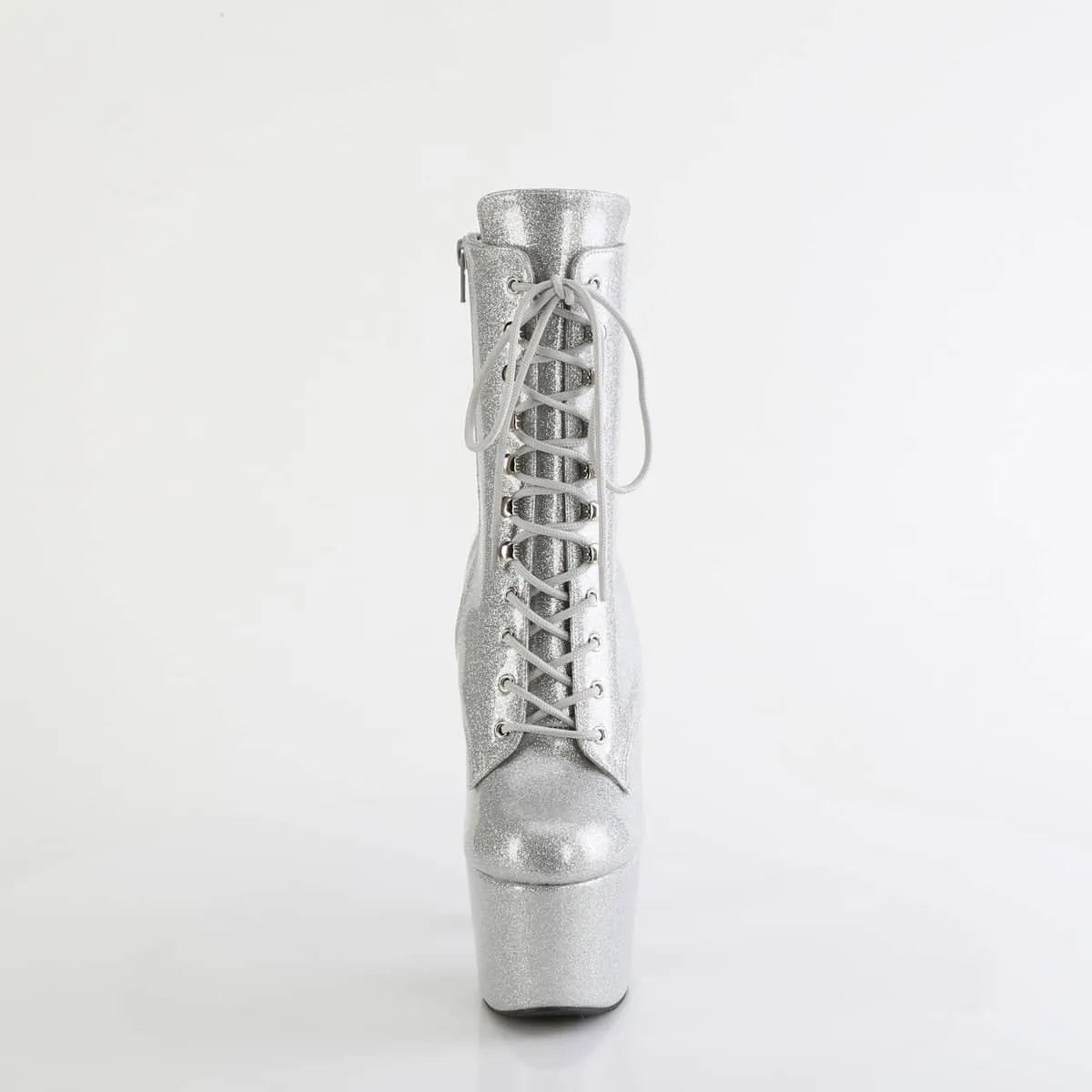 ADORE-1020GP Silver Glitter Calf High Boots