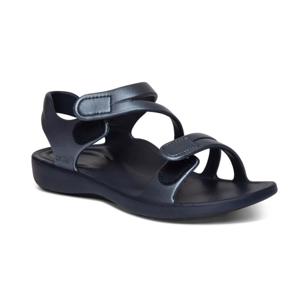 Aetrex Women's Jillian Sport Water-Friendly Sandal Navy