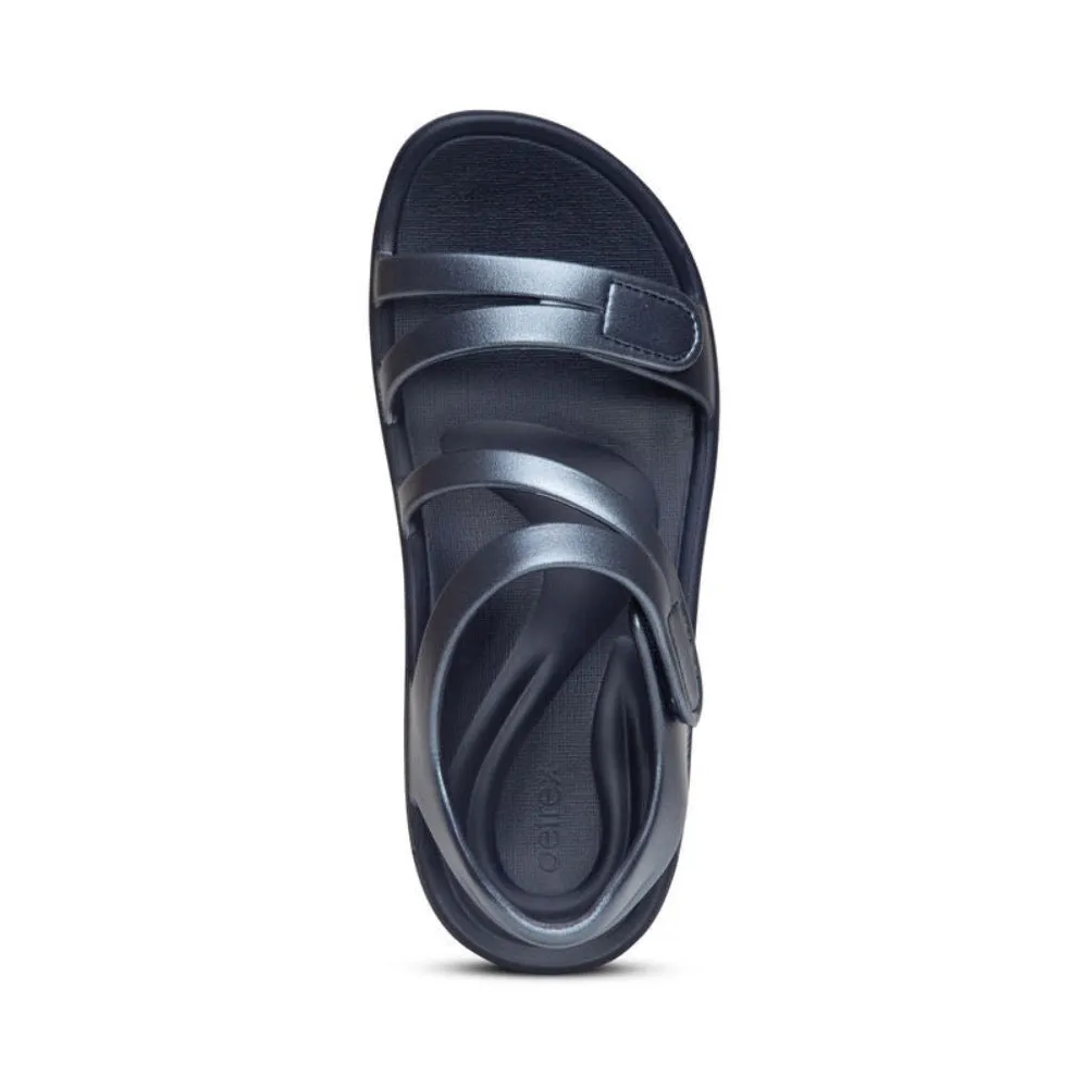 Aetrex Women's Jillian Sport Water-Friendly Sandal Navy