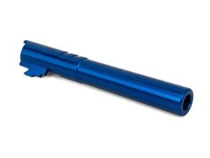 Airsoft Masterpiece .45 Threaded Aluminum Outer Barrel for Hi-CAPA 5.1 (Chrome Ver., Blue)