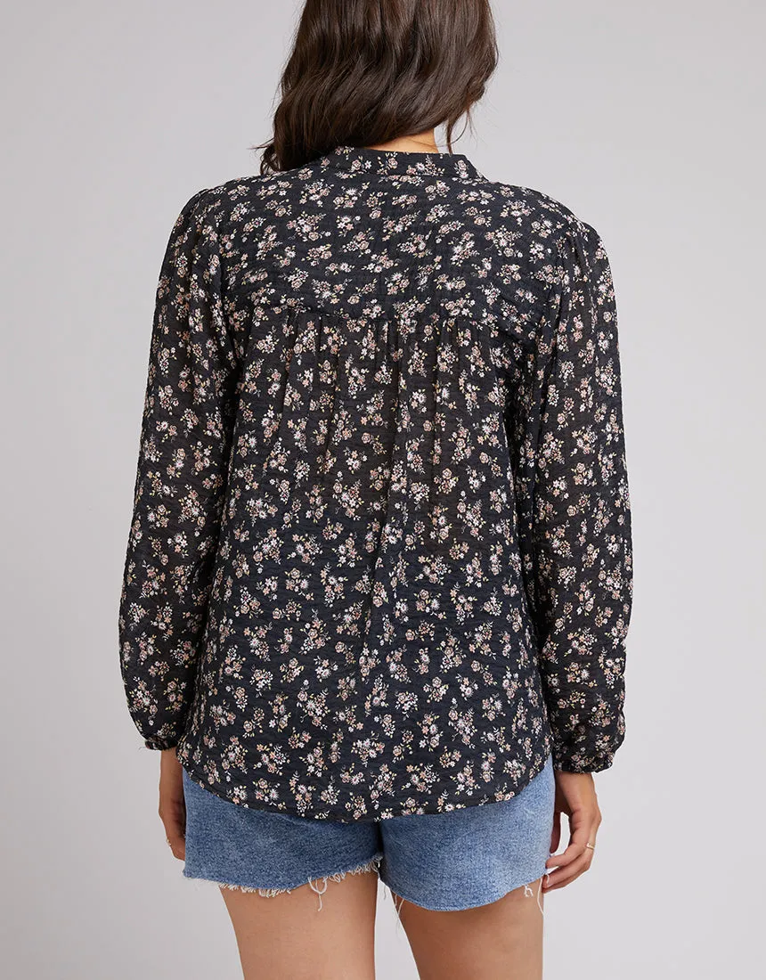 All About Eve Maya Floral Shirt Black