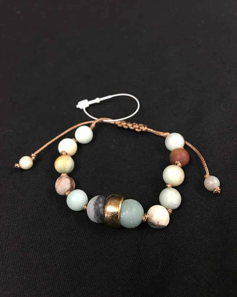 Amazonite adjustable bracelet