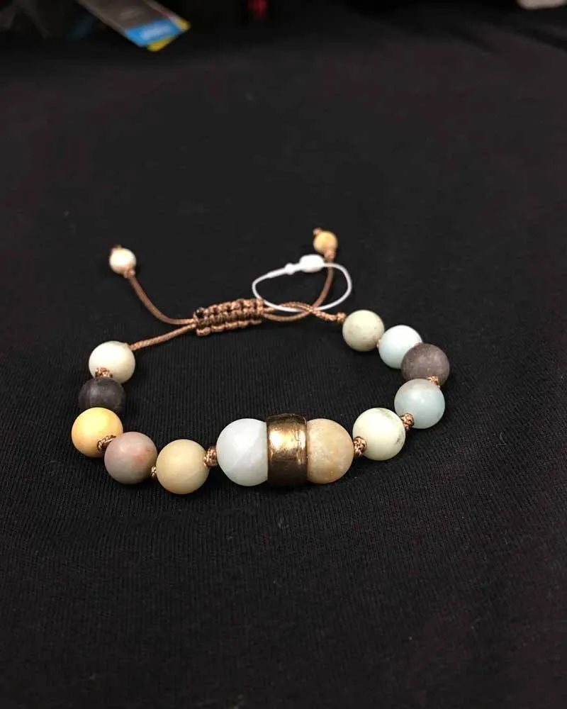 Amazonite adjustable bracelet