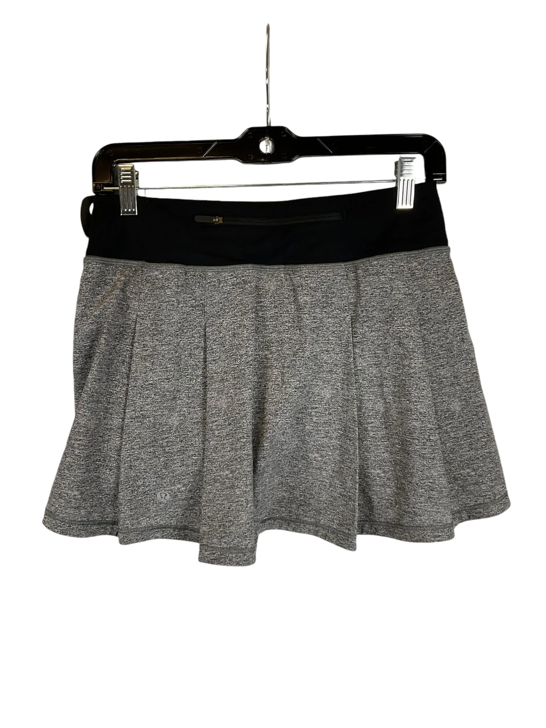 Athletic Skort By Lululemon In Grey, Size: 4