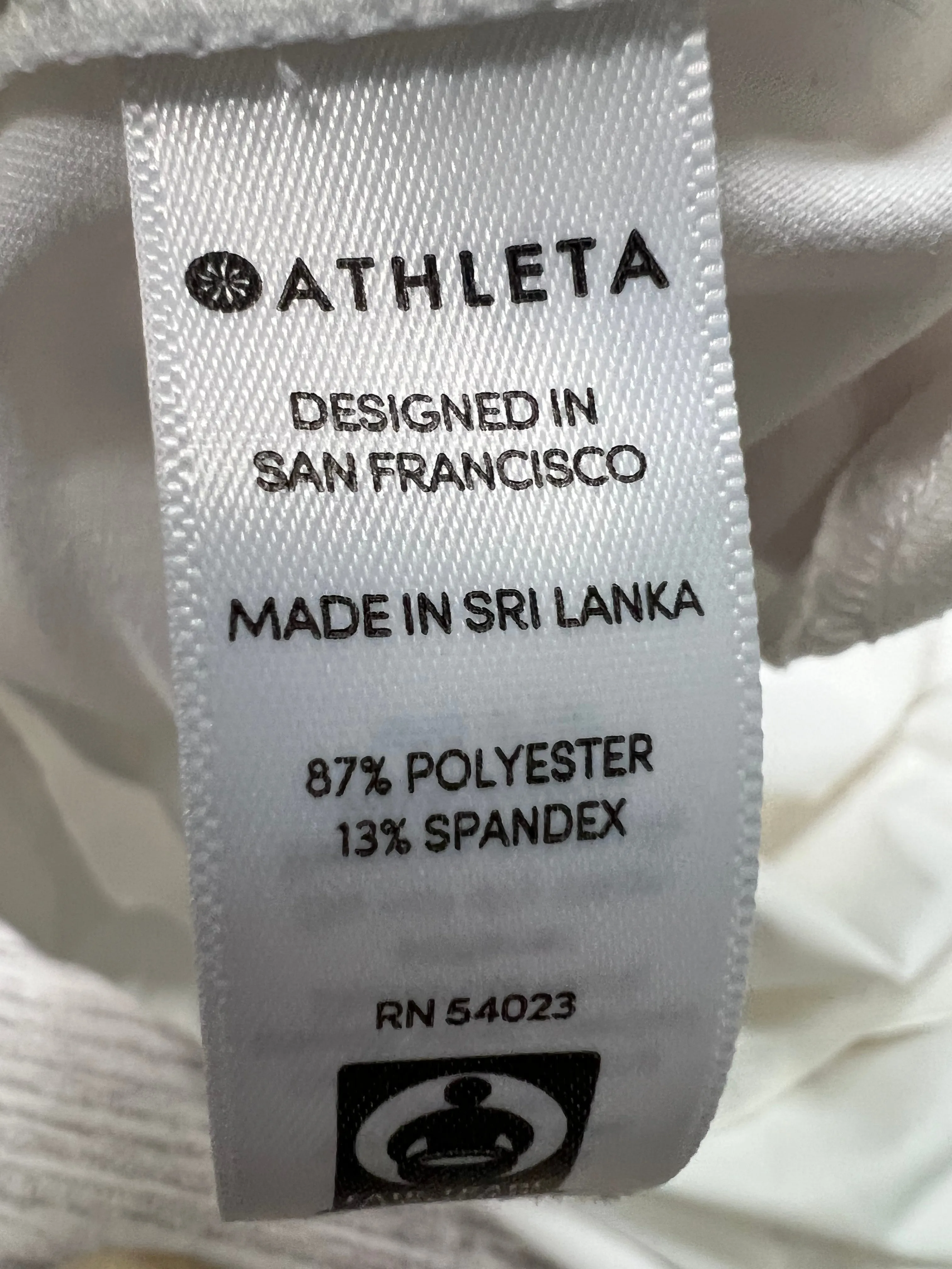 Athletic Tank Top By Athleta In White, Size: M