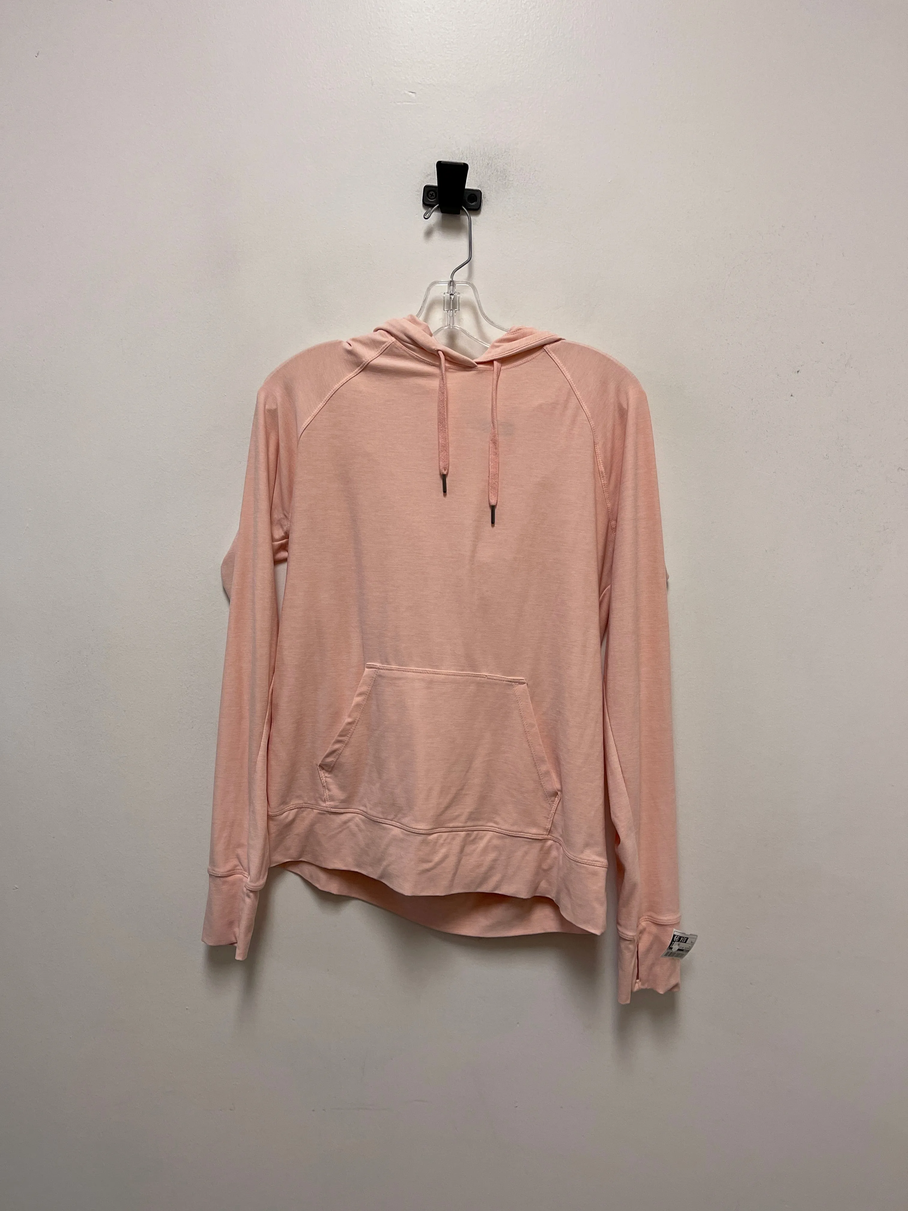 Athletic Top Long Sleeve Hoodie By Kyodan In Pink, Size: M