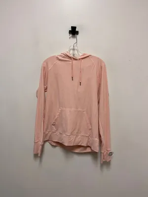 Athletic Top Long Sleeve Hoodie By Kyodan In Pink, Size: M