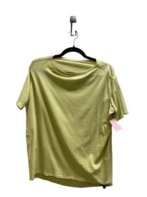 Athletic Top Short Sleeve By Lululemon In Green, Size: M