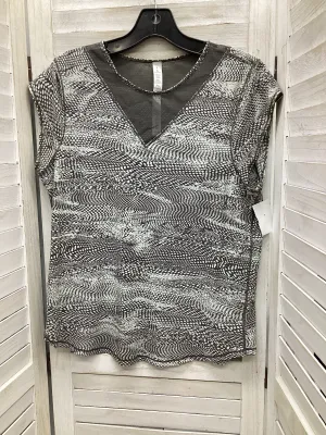 Athletic Top Short Sleeve By Lululemon In Snakeskin Print, Size: 6