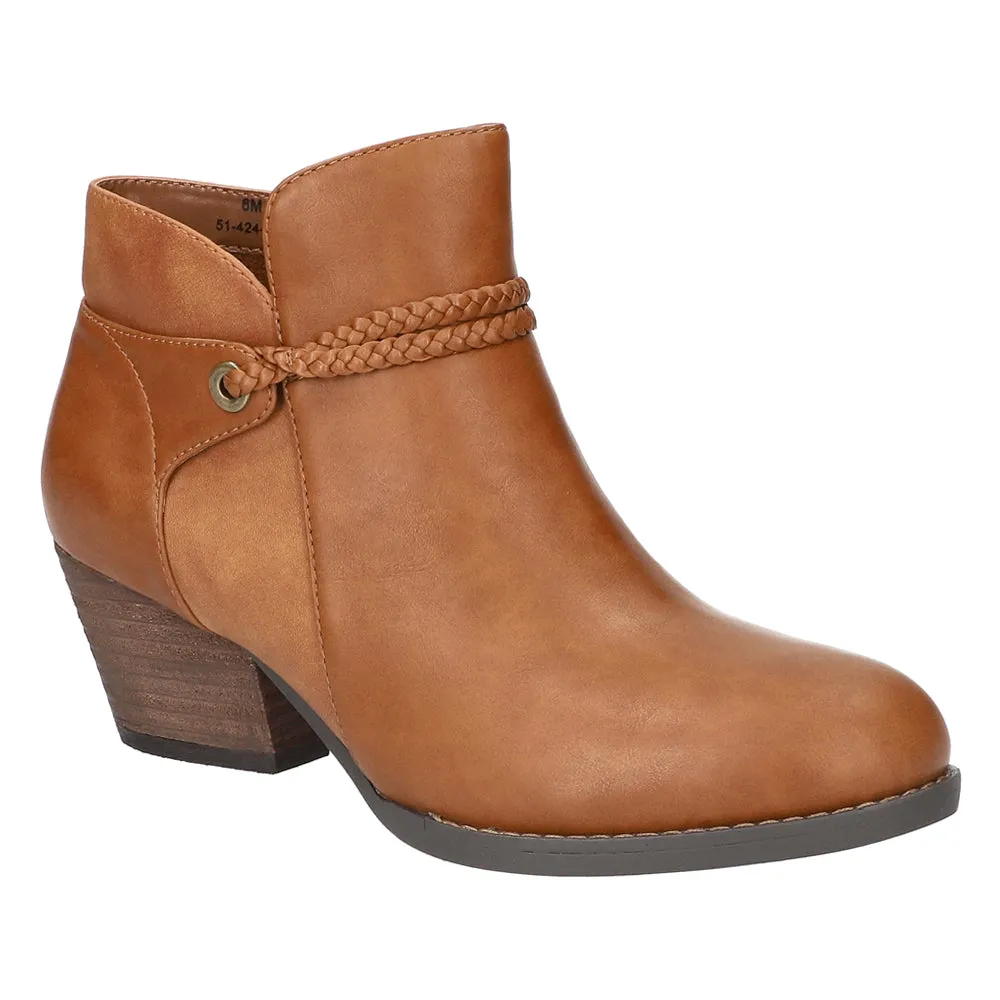 Audrina Round Toe Zippered Booties