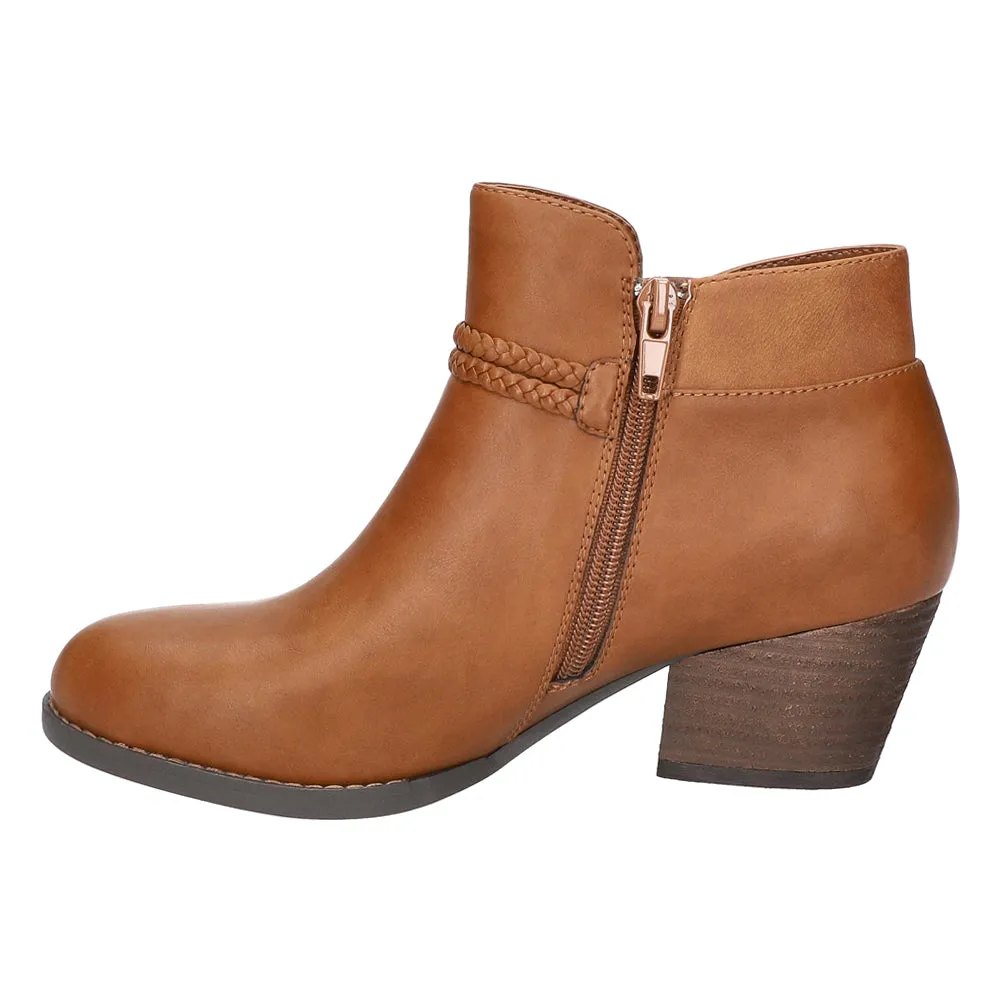 Audrina Round Toe Zippered Booties