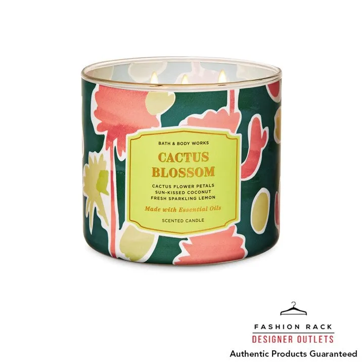 Bath & Body Works Cactus Blossom 3-Wick Candle 411Ml