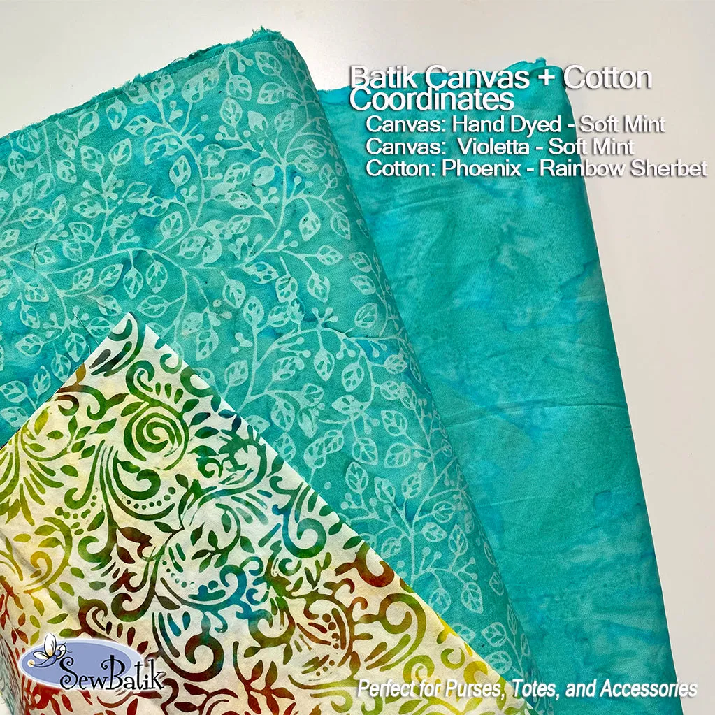 Batik Canvas (2)   (1) Cotton Coordinate - Mint