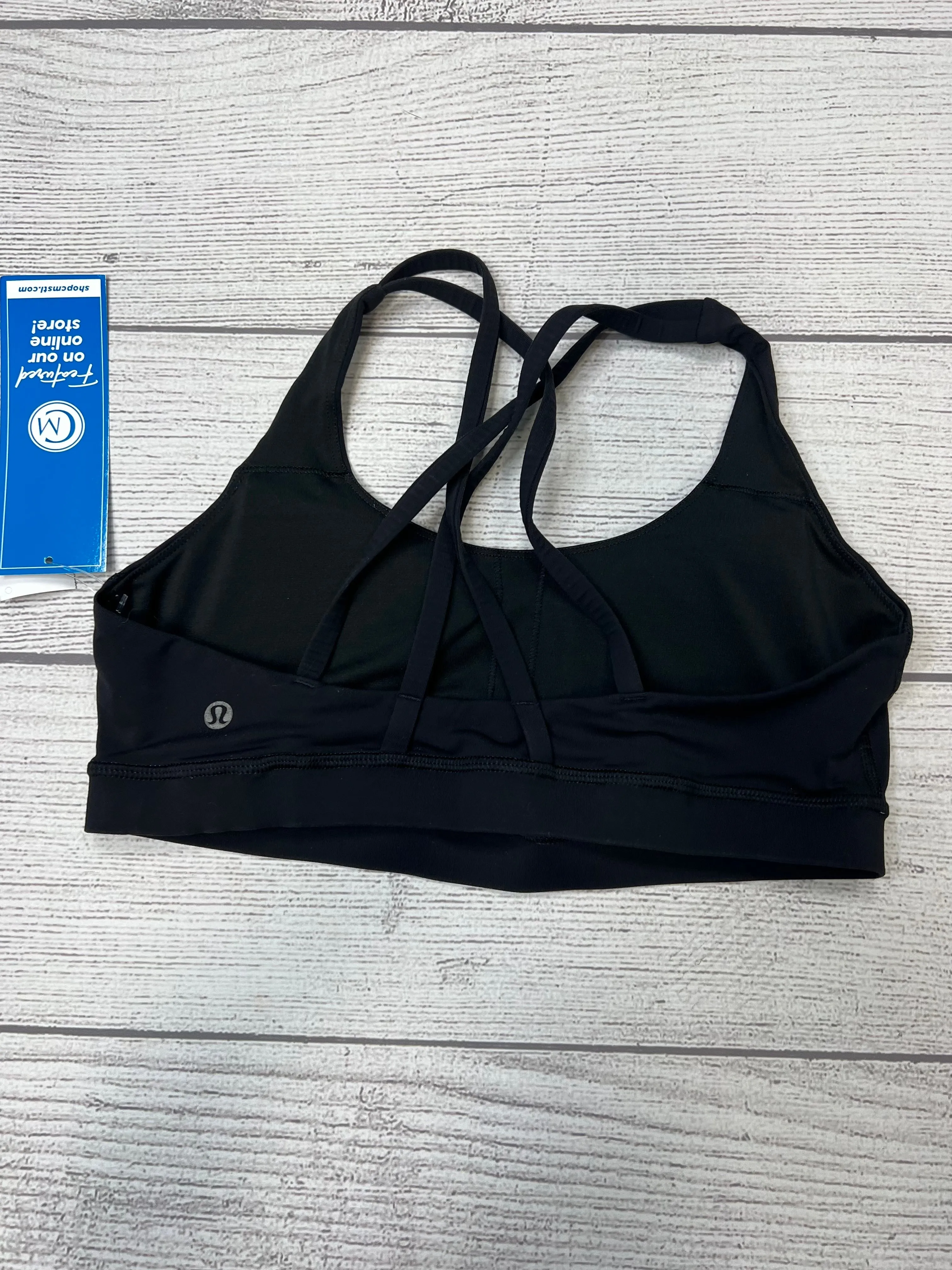 Black Athletic Bra Lululemon, Size 10