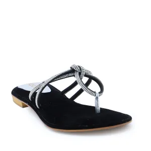 Black Fancy Chappal 010102