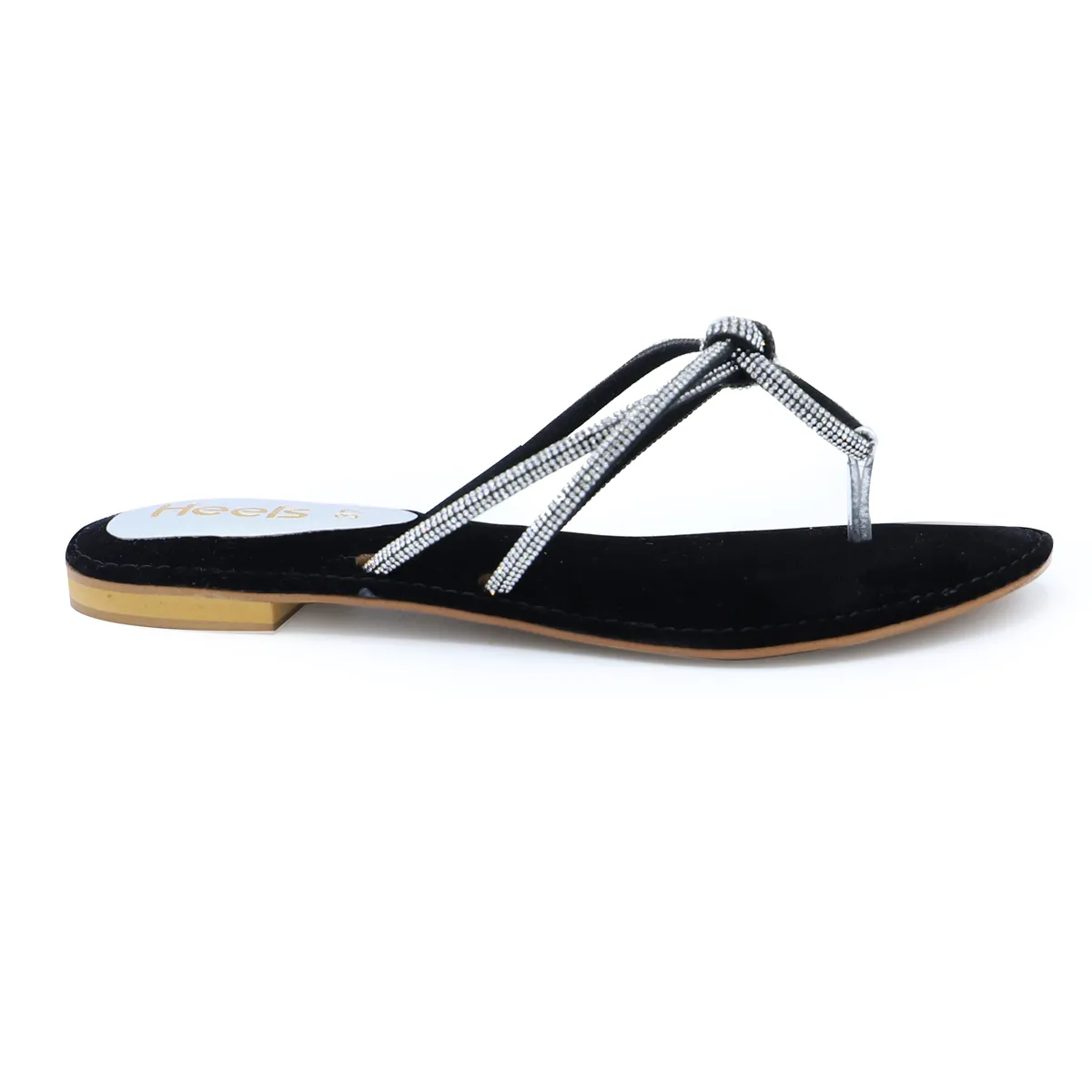 Black Fancy Chappal 010102