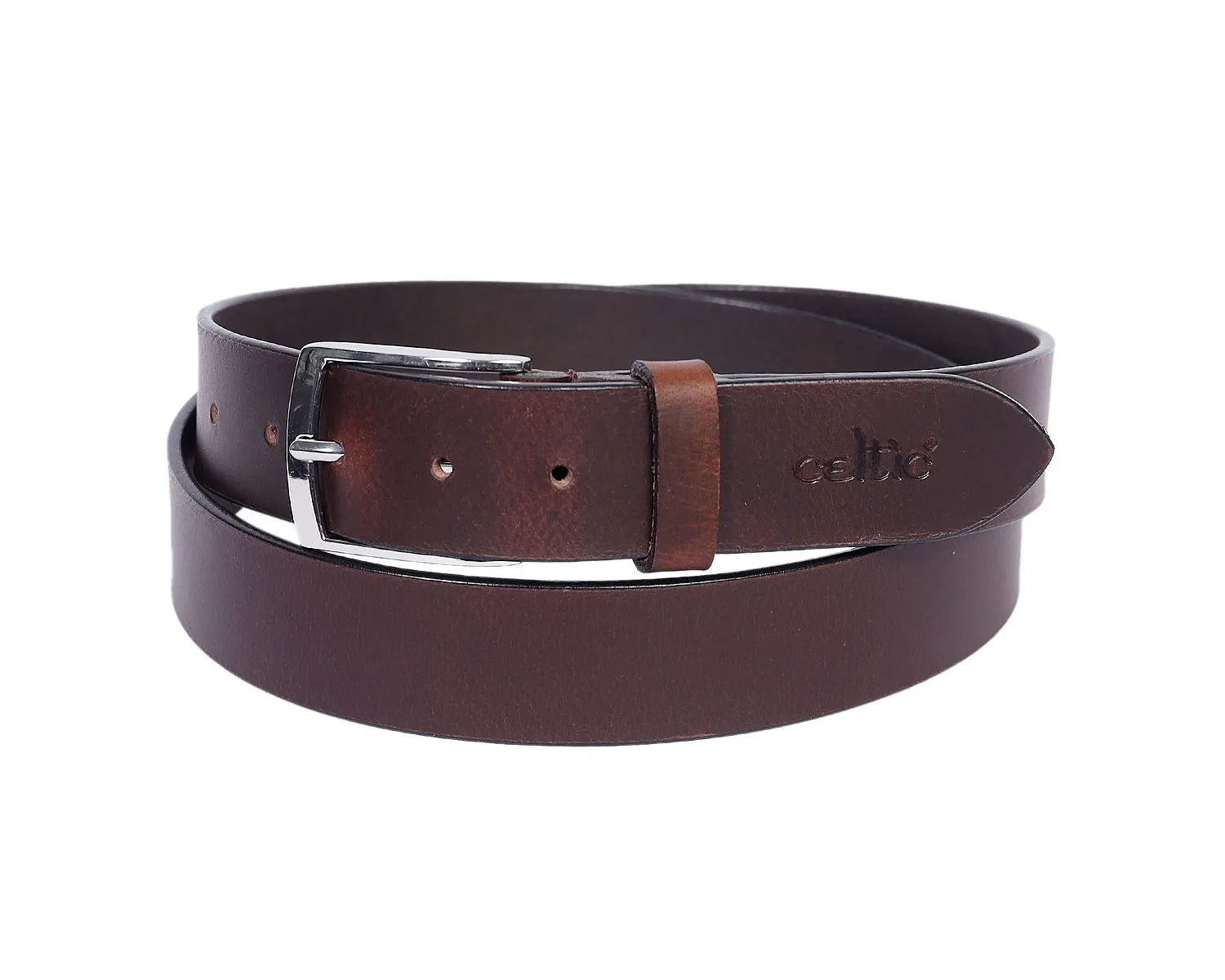 Celtic 35MM Brown Leather Belt, Art: LB-739