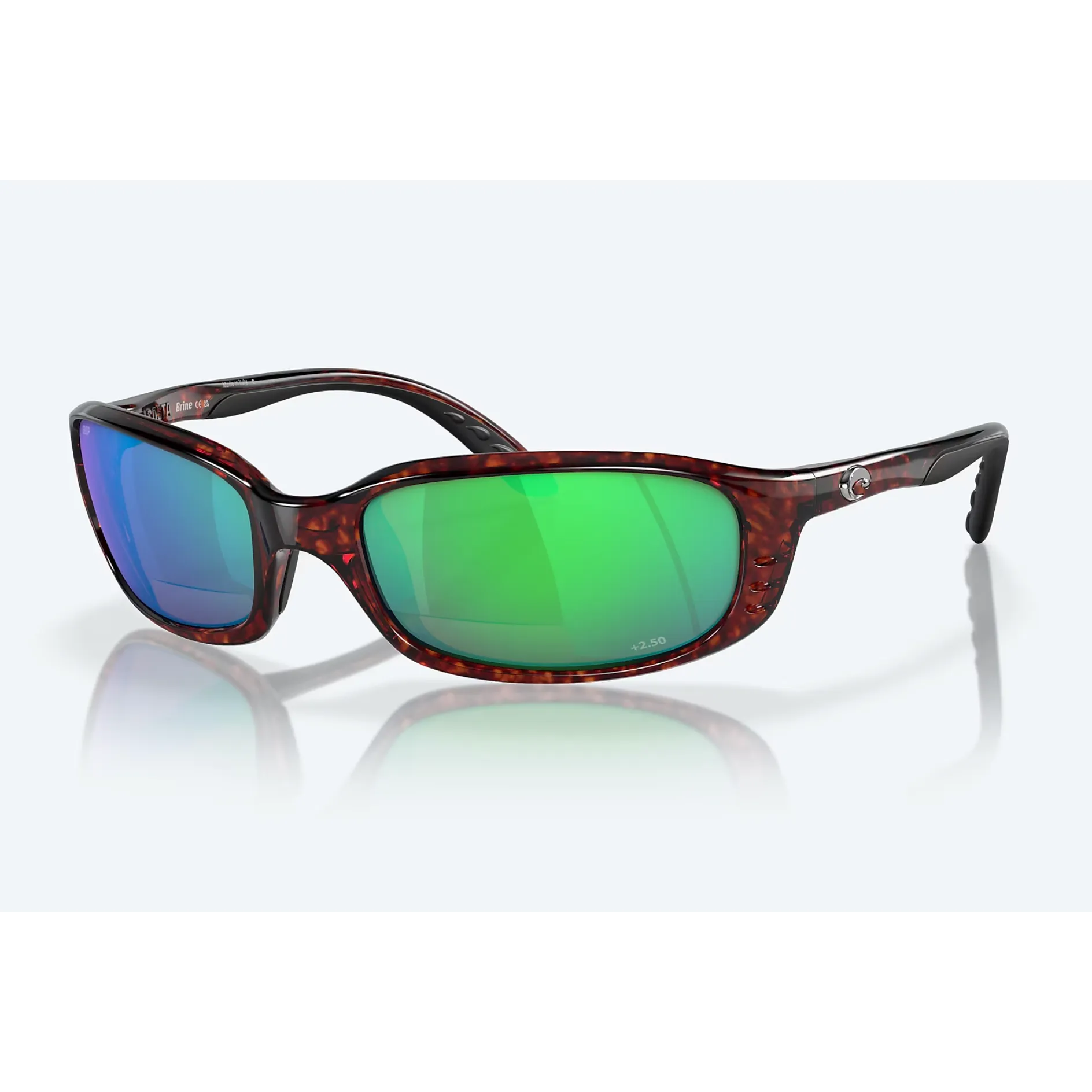 Costa Brine Readers Tortoise/Green Mirror 580P  2.50