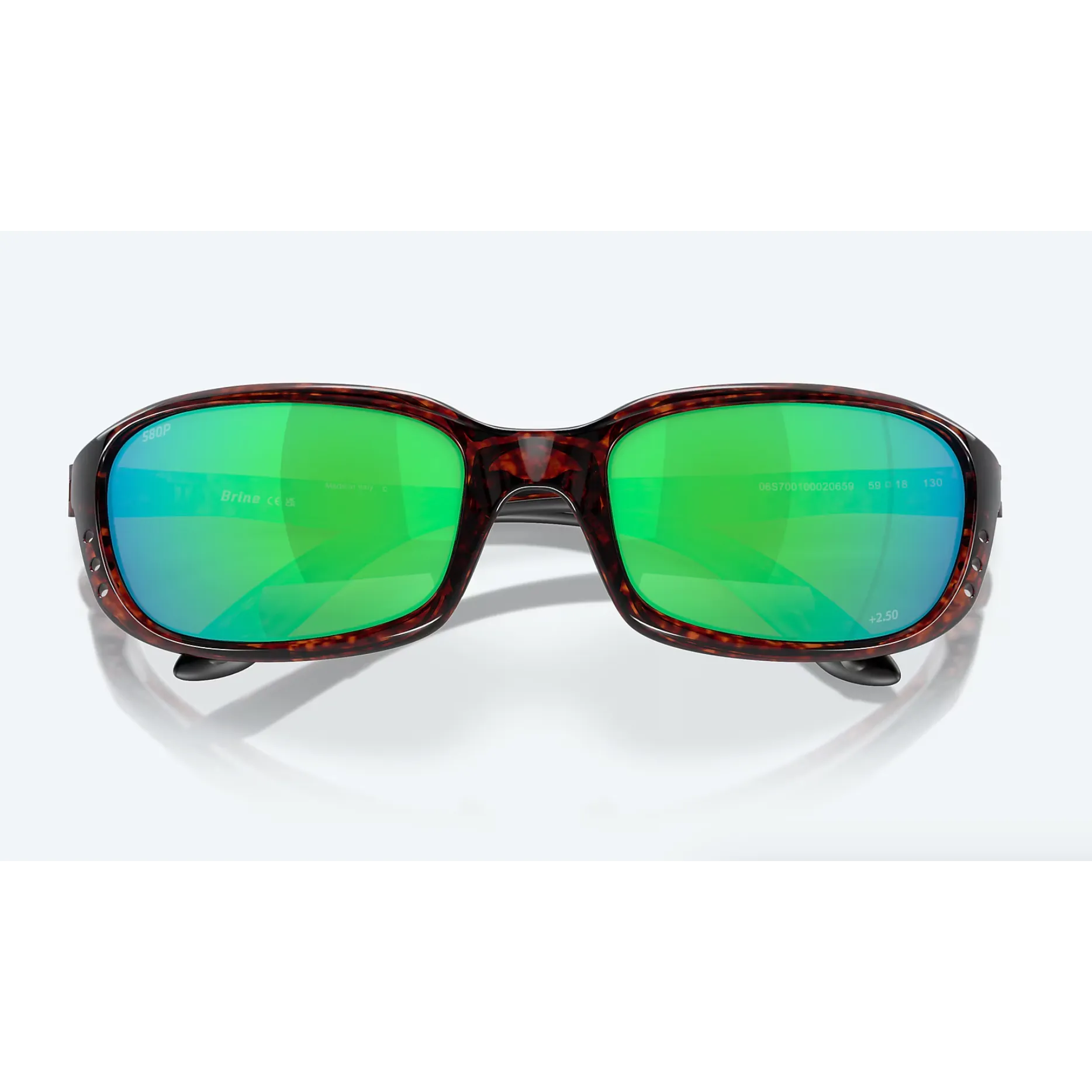 Costa Brine Readers Tortoise/Green Mirror 580P  2.50