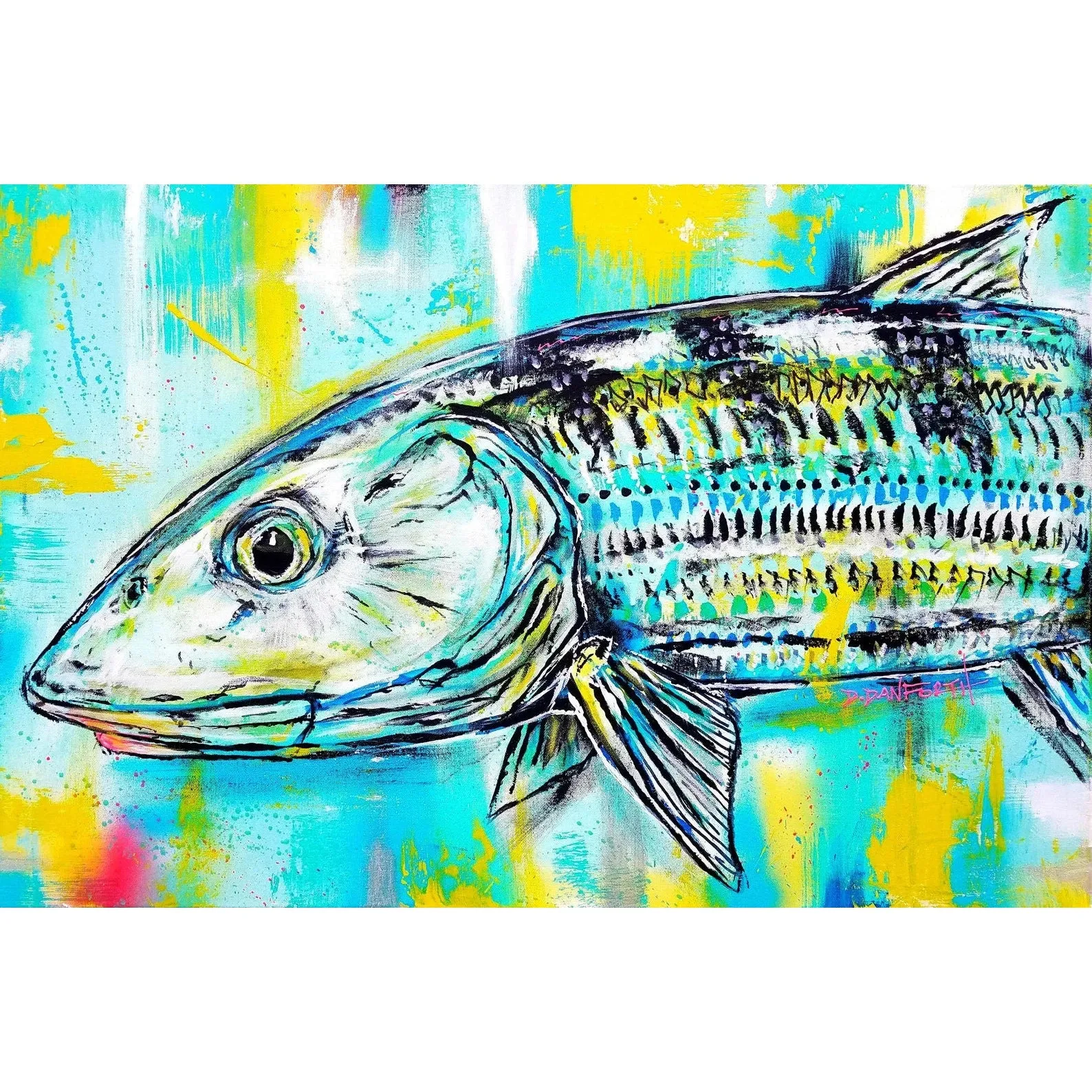 David Danforth - Bonefish on Canvas