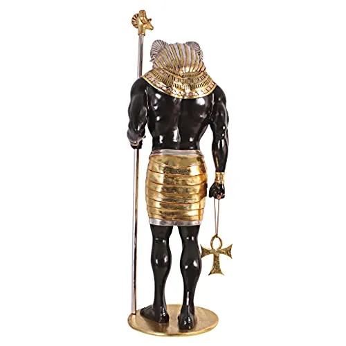 Design Toscano The Egyptian Grand Ruler Life - Size Khnum Statue