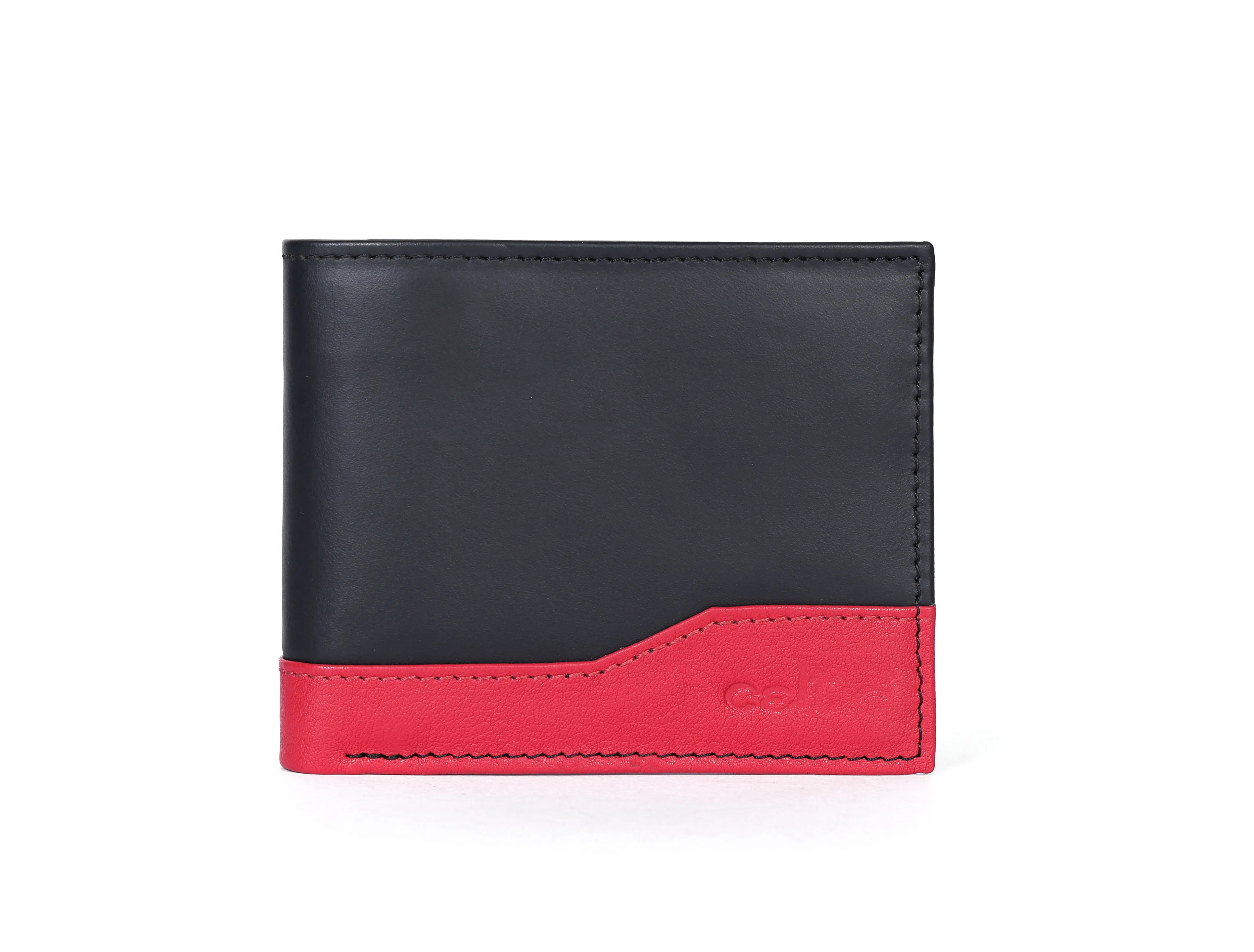 Designer Black Leather Wallet.  Art:- LA-1400