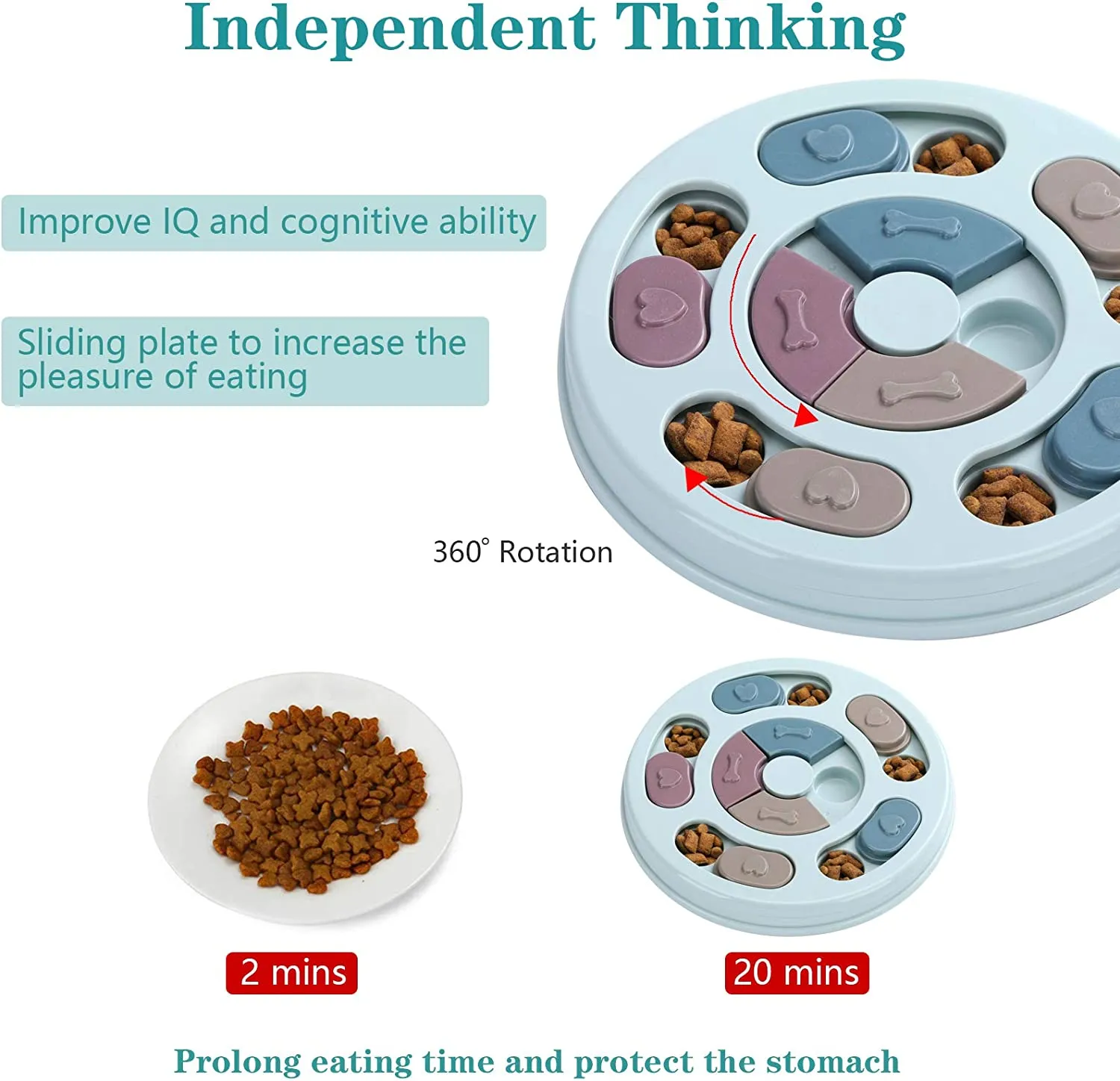 Dog Food Puzzle Feeder Toy