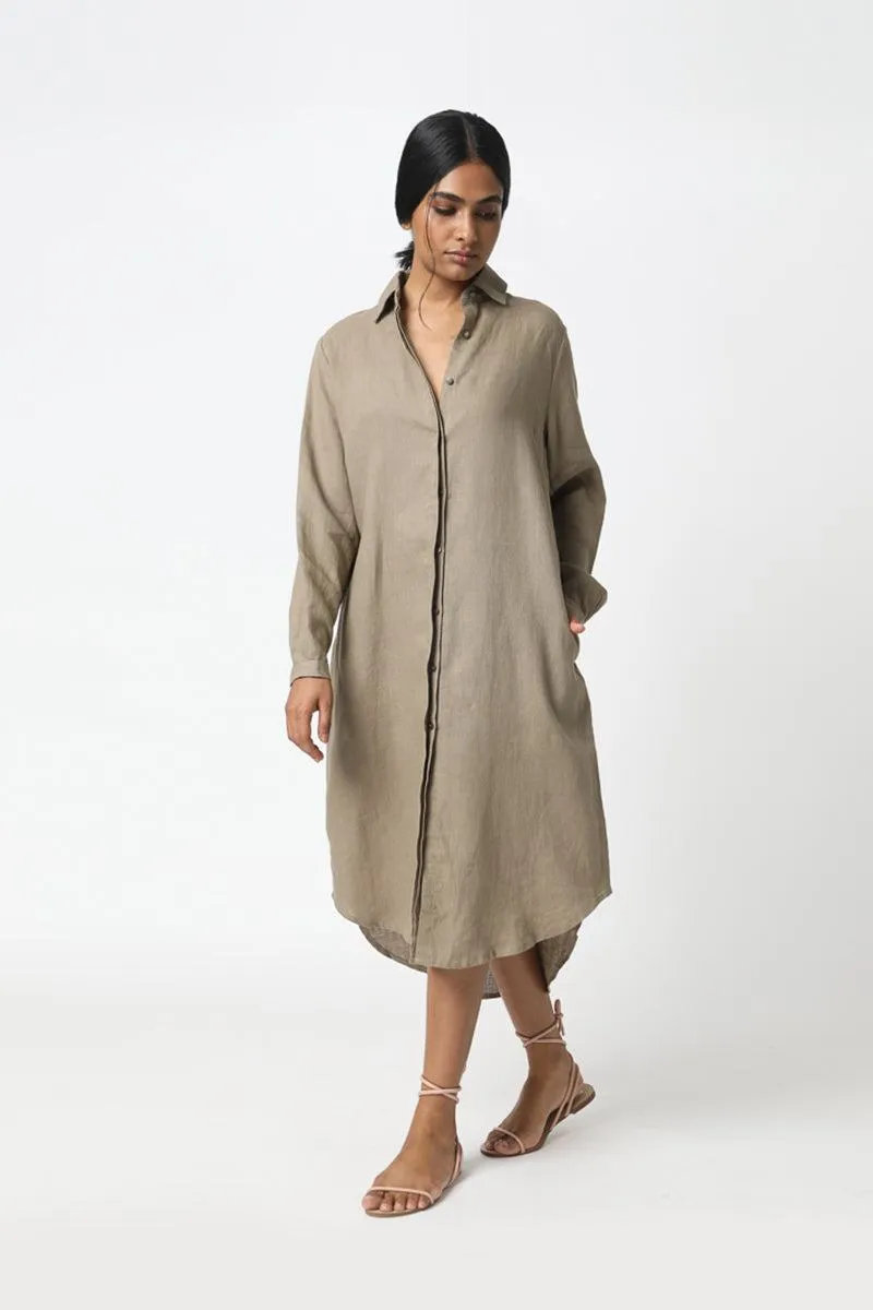 Essential Shirt Dress - Linen