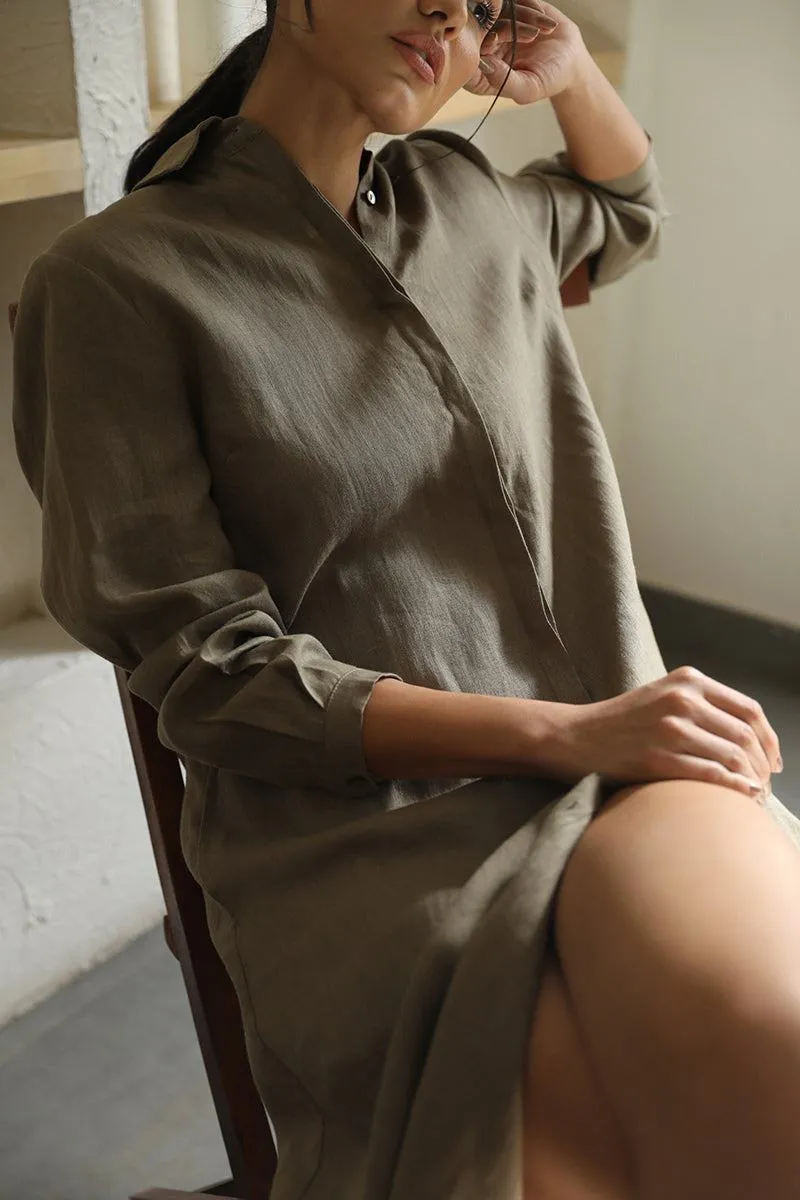 Essential Shirt Dress - Linen