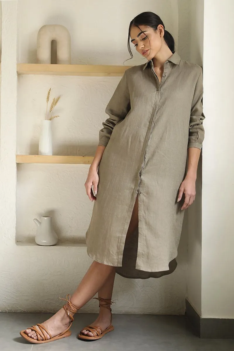 Essential Shirt Dress - Linen