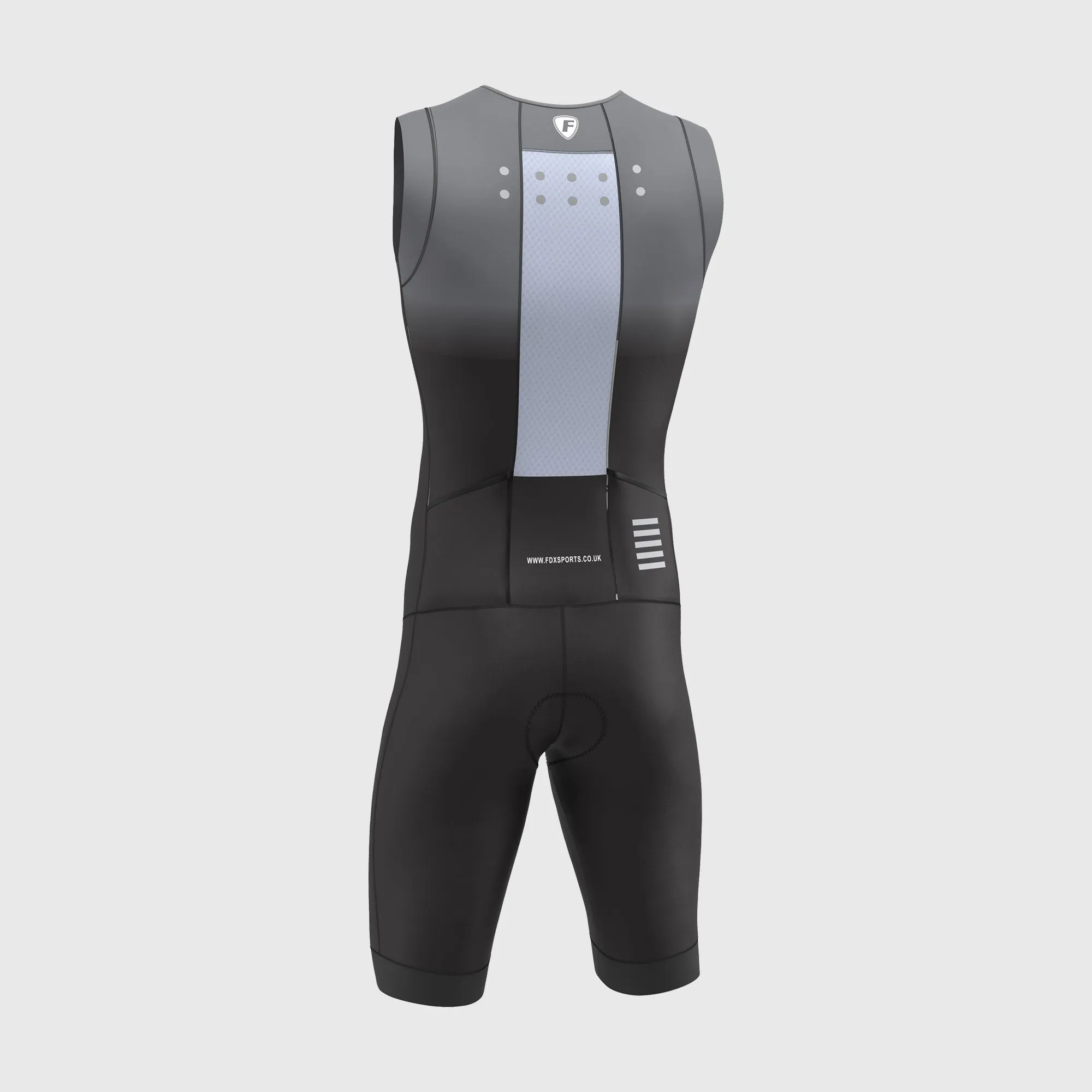 Fdx Duo Grey / Black Men's & Boy's Padded Triathlon Suit