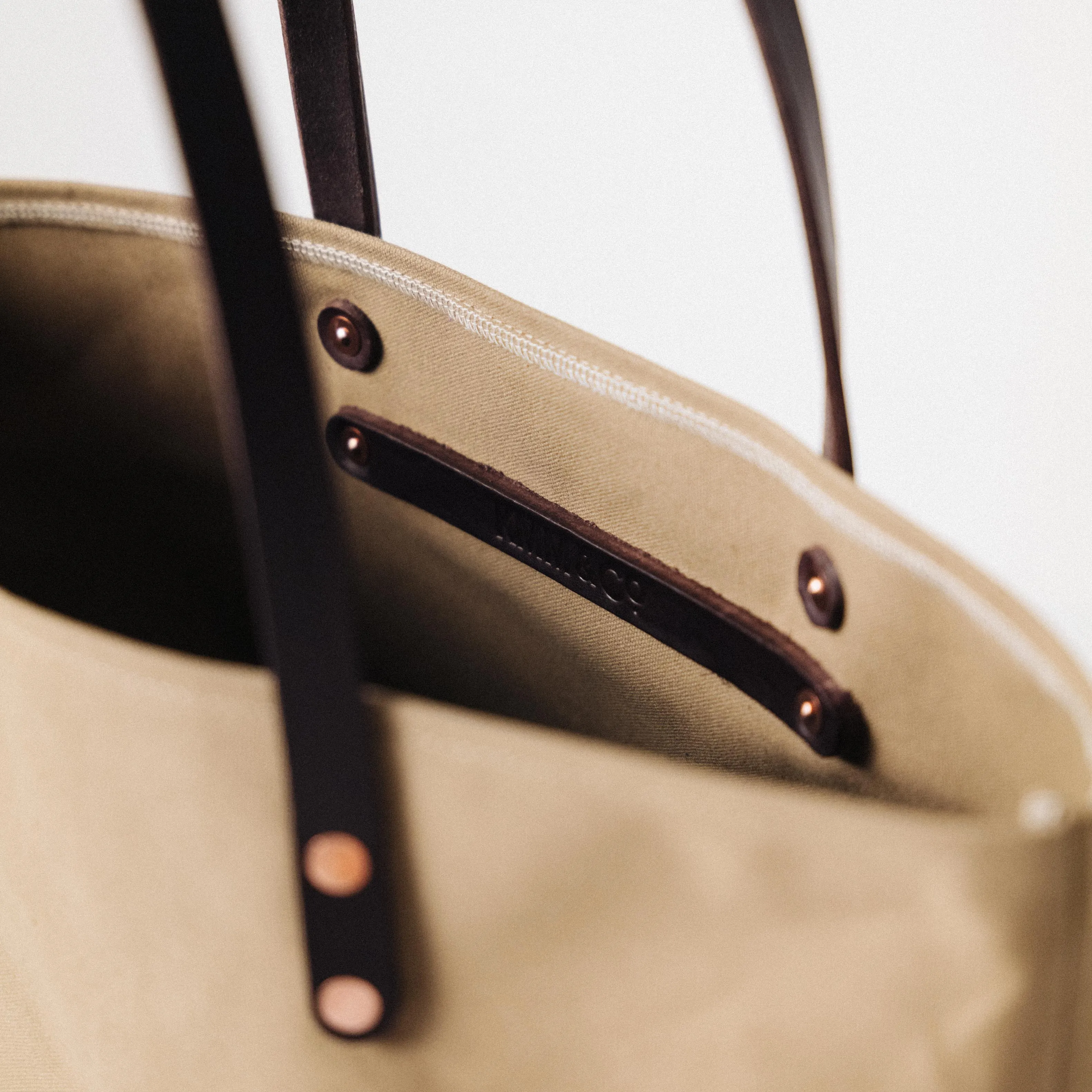 Field Tan Canvas East West Tote