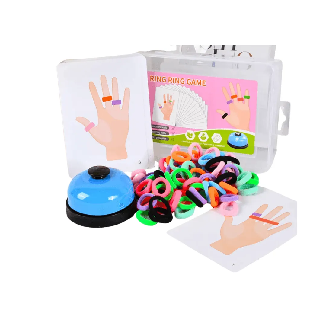 Fingers Ring Game with Elastic Bands and Bell-1 Box