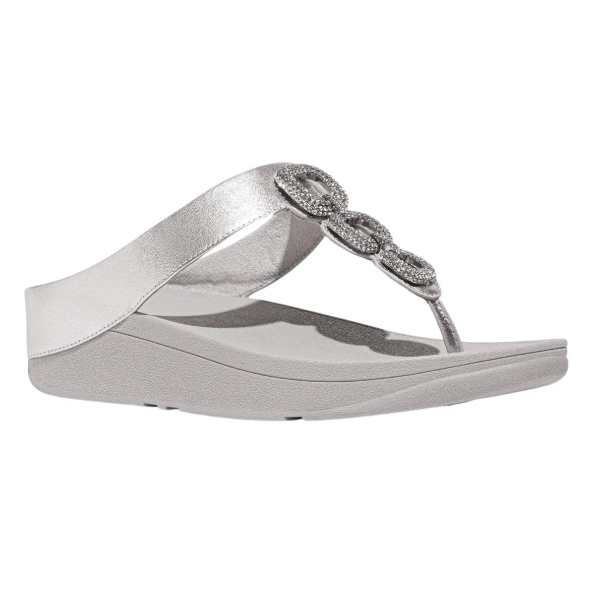 FitFlop Women's Fino Crystal Chain Silver