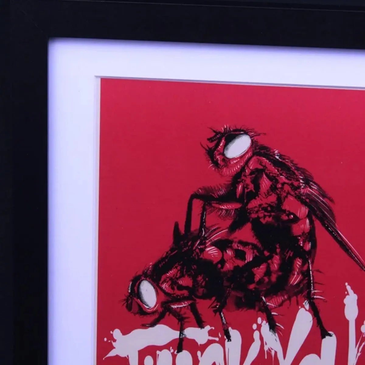 'Fuck You' Fly Lithograph Print Signed by Godmachine