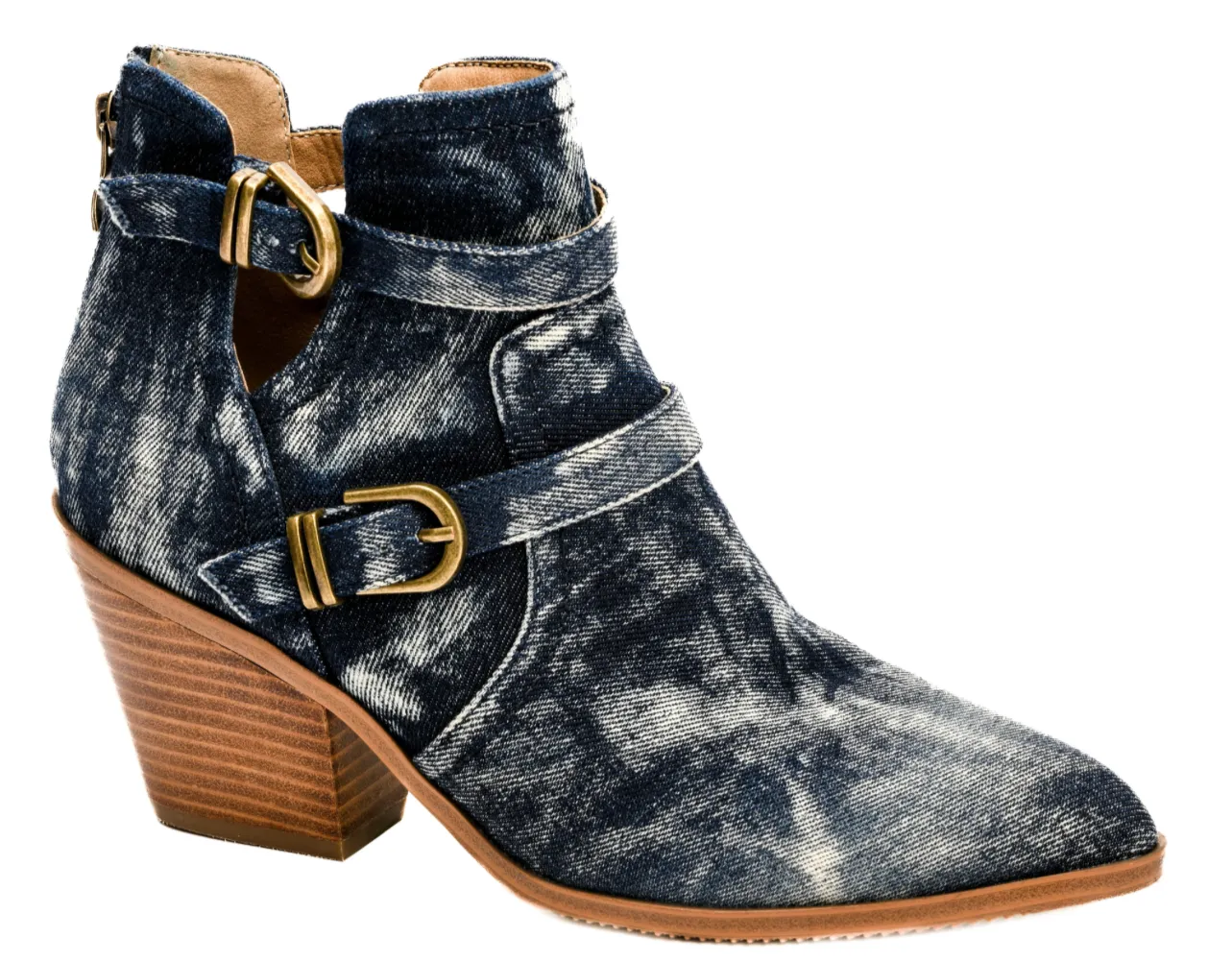 GIRLS NIGHT WASHED DENIM ANKLE BOOT