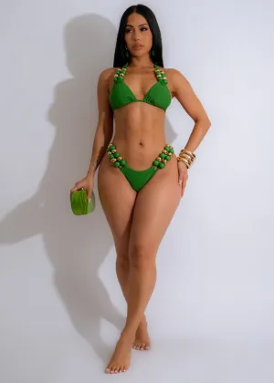 Glam Beads Bikini Green